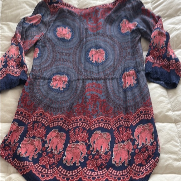 Bohemian Elephant Print Tunic - Picture 12 of 13